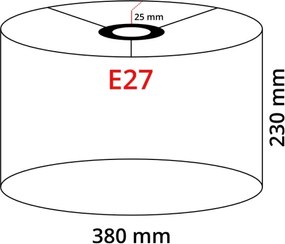 Brilagi - Lampadar CERIA 2-în-1, 1xE27/100W/230V + 1xE14/25W, auriu/negru