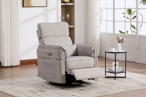 Fotoliu recliner electric dumonde cu funcție de balansare ,rotire și incarcare USB C Tavero