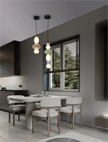 Pendul LED decorativ ceramic Verde, Albastru, Alb, Roz, ONETA