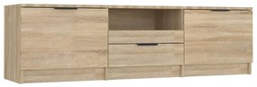 811451 vidaXL Comodă TV, stejar sonoma, 140x35x40 cm, lemn prelucrat