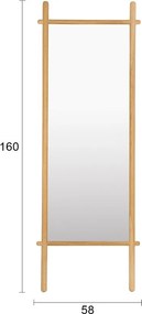 Oglindă de podea 58x160 cm Solene – White Label