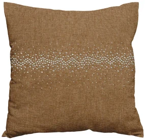 Husa de perna decorativa STONY 40x40 cm, maro deschis