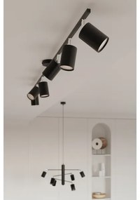 Lustră pe cablu Sollux SL.1207 LEMMI 6xGU10/10W/230V negru