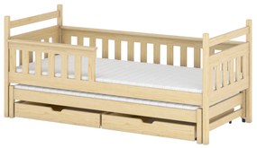 Zondo Pat pentru copii 90 x 190 cm DORIA (cu somieră și sp. depozitare) (Pin). 1013072