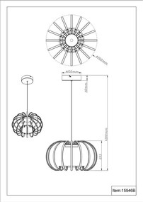 Lustra LED suspendata moderna RIBBON nisip