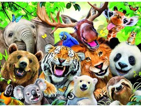 PUZZLE SELFIE CU ANIMALE EXOTICE, 300 PIESE - RAVENSBURGER (RVSPC13354)