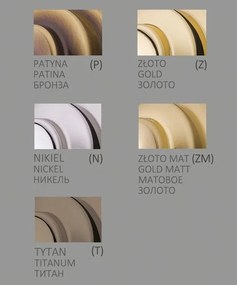 Aplica de perete LED moderna realizata manual din alama Mussa