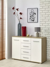 Comoda Lima KM-4 stejar sonoma/ alb