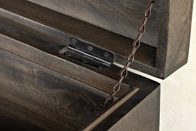 Cufar din lemn Factory Loft 115cm, maro taupe A-46414 VC