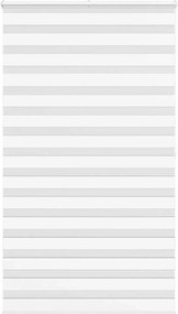 vidaXL Jaluzea tip zebra alb lățime țesătură 130,9 cm poliester