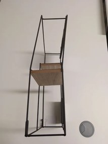 OFERTA Polita de perete cu rame foto KIVORA 40x30 cm, neagra calitatea II