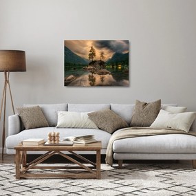 Tablou pe sticlă frumos cu peisaj (70x50 cm)