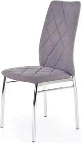 Scaun  bucatarie K309, gri deschis/crom, stofa clasica/metal, 43X57X97