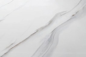 Masuta design modern, Metal, Auriu, Ceramica, Alb, ART LIVING 130cm, A-46204 VC