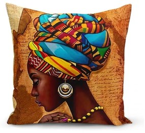 Set 3 fețe de pernă Minimalist Cushion Covers African Culture, 45 x 45 cm