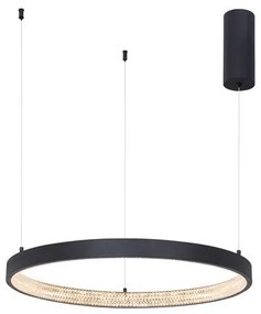 Lustra LED dimabila, design modern PRESTON, 60cm negru NVL-9865160