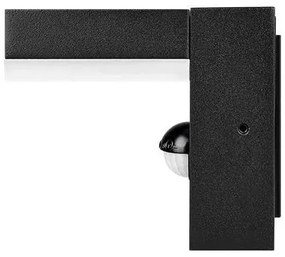 Aplica LED de exterior cu senzor, 9W, 230V, 4000K, IP44, neagră