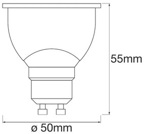 SET 3x LED RGBW Bec dimabil SMART+ GU10/4,9W/230V 2700K-6500K - Ledvance