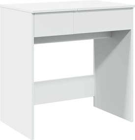 vidaXL Masă de toaletă cu oglindă, alb, 73x46,5x120 cm