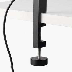 Veioza LED dimabila / Lampa de birou cu clips design ultra-modern INVITING neagra