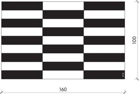 Prosop de plajă roșu/albastru deschis din bumbac 100x160 cm Su – noo.ma