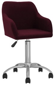 3089786 vidaXL Scaun de masă pivotant, violet, material textil