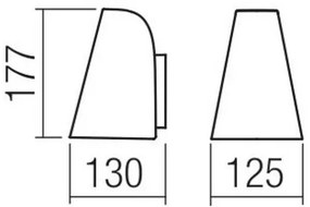 Redo 9530 - Aplică perete ALVAR 1xGU10/35W/230V IP44