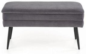 Scaun Velva 1, gri/negru