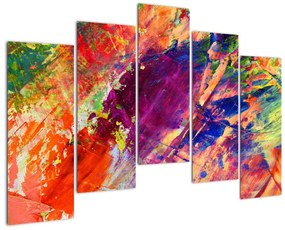 Tablou abstract în culori (125x90cm)