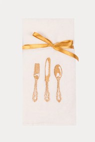 Prosoape de bucătărie HOME, 2 buc Crem-Muștar /Cream-Mustard Set (2 buc, 40x60 cm)