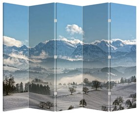 Paravan - Munții înzăpeziți (210x170 cm)