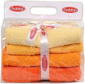 Set 4 prosoape Rainbow Daisy, 50 x 90 cm