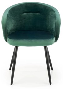 Scaun K430 velvet verde