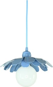 Bohemia-Design - Candelabru pe cablu 1xE27/60W/230V albastru
