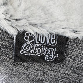 Cort animale gri pentru pisici 40x40 cm – Love Story