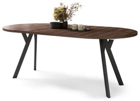 Masă extensibilă de dining ARTUR stejar/negru