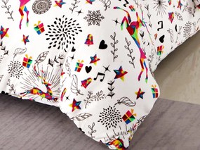 Lenjerie de pat alba microplus WINAR Dimensiune lenjerie de pat: 70 x 80 cm | 140 x 200 cm