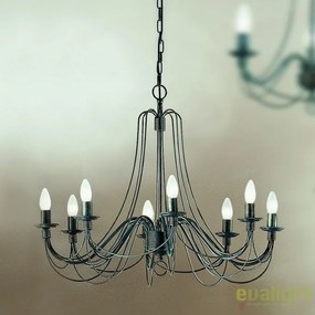 Candelabru design rustic cu 8 brate Vela, antik