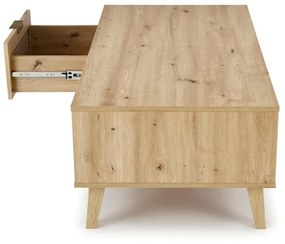 Masa de cafea Borneo LAW-1 stejar artizan/negru L120 cm