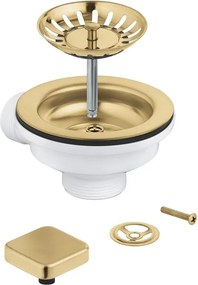 Set de scurgere cu preaplin pentru chiuveta Grohe auriu