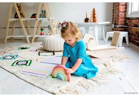 Covor crem lavabil/țesut manual din bumbac 140x200 cm Kaarol – Lorena Canals