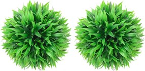 vidaXL Bile de arbuști cimișir artificiali, 2 buc., 20 cm