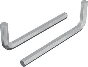 vidaXL Cheie Hexagonală 2 pcs Argintiu 32 x 86 mm Oțel