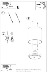 Lampă spot TIUBE 1xGU10-AR111/40W/230V