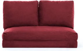 Canapea burgundy extensibilă 120 cm Taida – Balcab Home