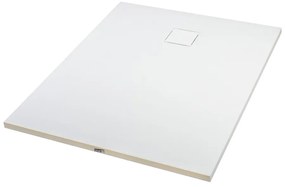 Cagliari White 80x120x2,6 cm Cădiță de duș pătrată, SMC, cu sifon inclus