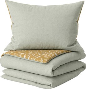 Lenjerie de pat din microflanel KOSTAR galbenă Dimensiune lenjerie de pat: 2 buc 70 x 90 cm | 200 x 220 cm