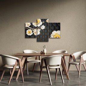 Tablou - Imagine cu flori de trandafir alb (90x60 cm)