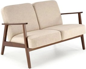 Canapea MILANO 2S, stofa catifelata bej - Castel 15, 120x77x77 cm