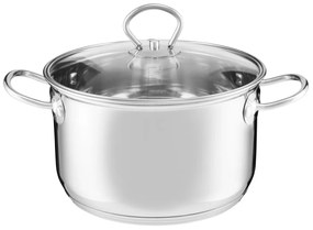 Oala inox cu capac 16cm, 1.5L, Loremis